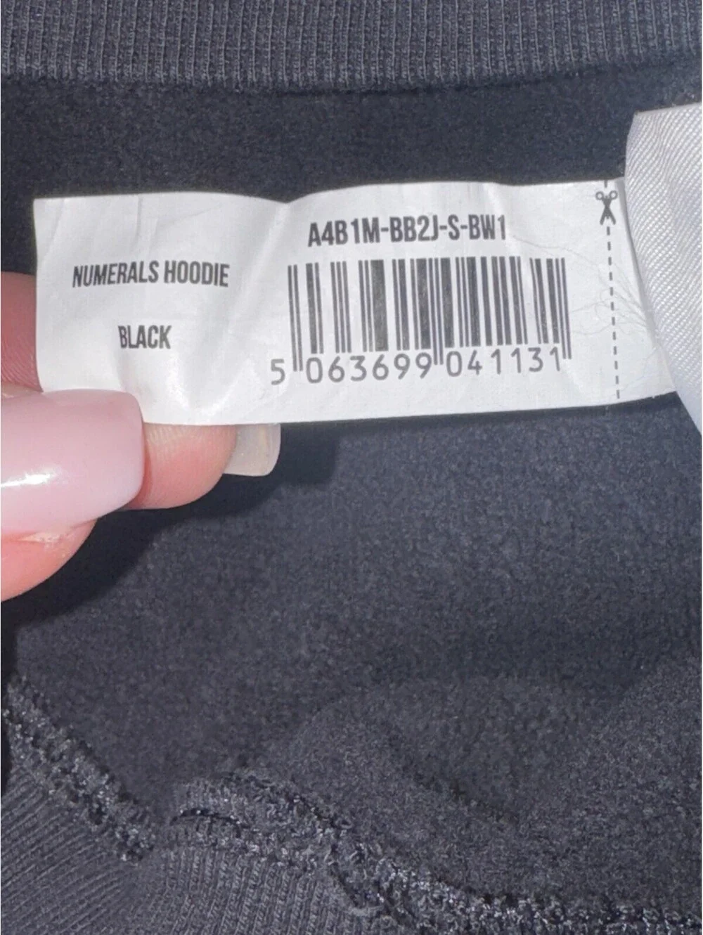 NWOT Gymshark Numerals Hoodie - Black SMALL Brand New